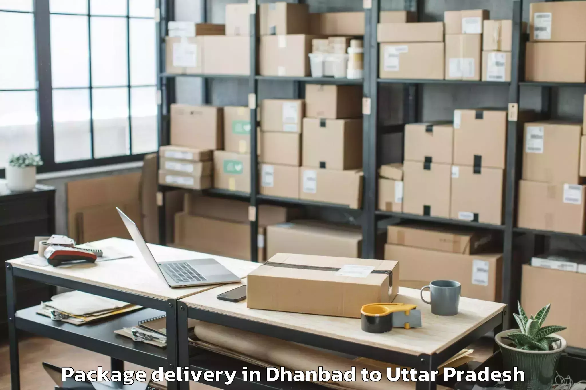 Easy Dhanbad to Kaptanganj Package Delivery Booking